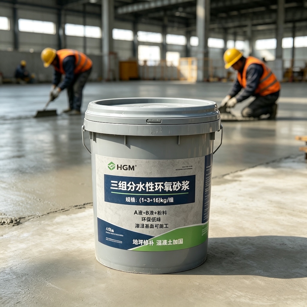 马山三组份水性环氧砂浆